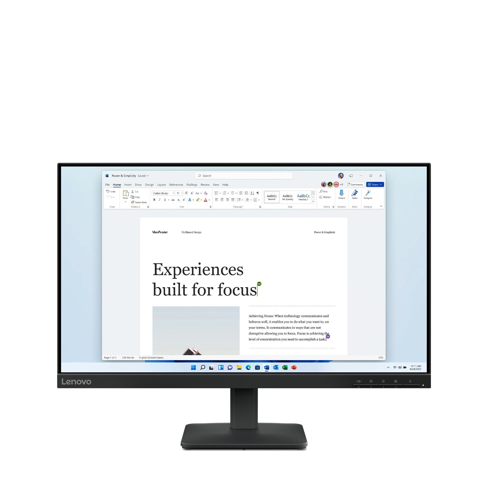 Монитор 24"Lenovo Monitor L24-4e / 68C2KAC1EU Black - PN 68C2KAC1EU