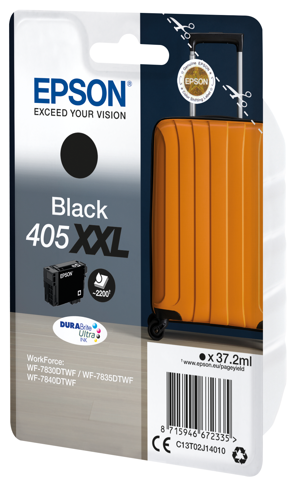 Глава за Epson WorkForce Pro WF7800 Series - Ink - /405XXL/ / C13T02J14010 - Black - XXL - PN C13T02J14010