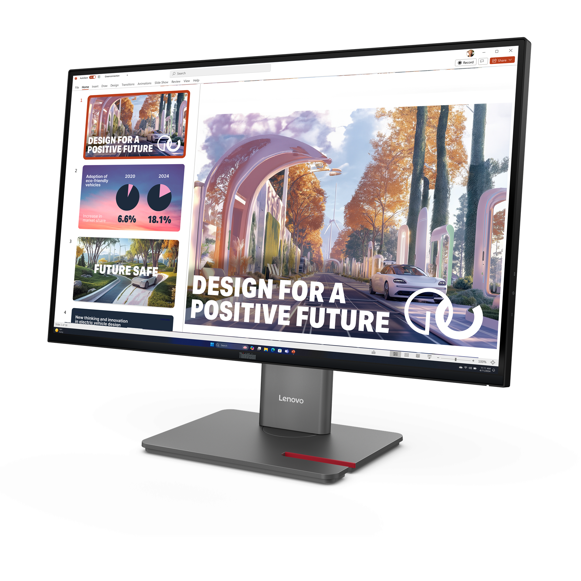 Монитор 27" Lenovo Monitor ThinkVision P27QD-40 / 64B3GAT2EU Black - PN 64B3GAT2EU