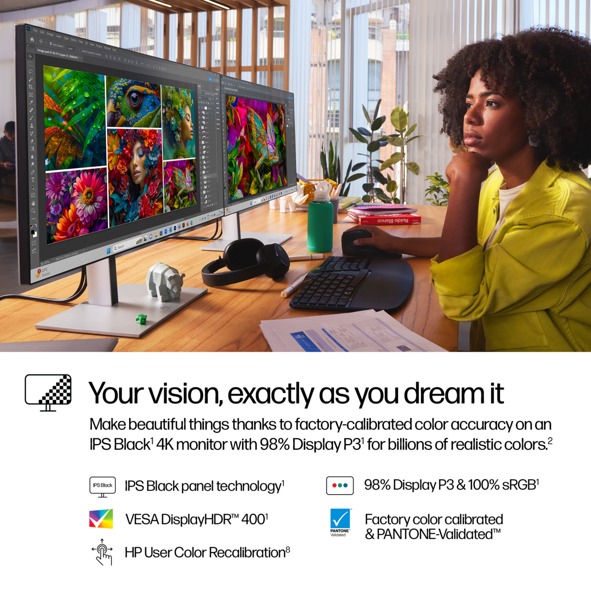 Монитор 27" HP Monitor 8J9G2AA / 8J9G2AA#ABB Silver/Black - PN 8J9G2AA#ABB