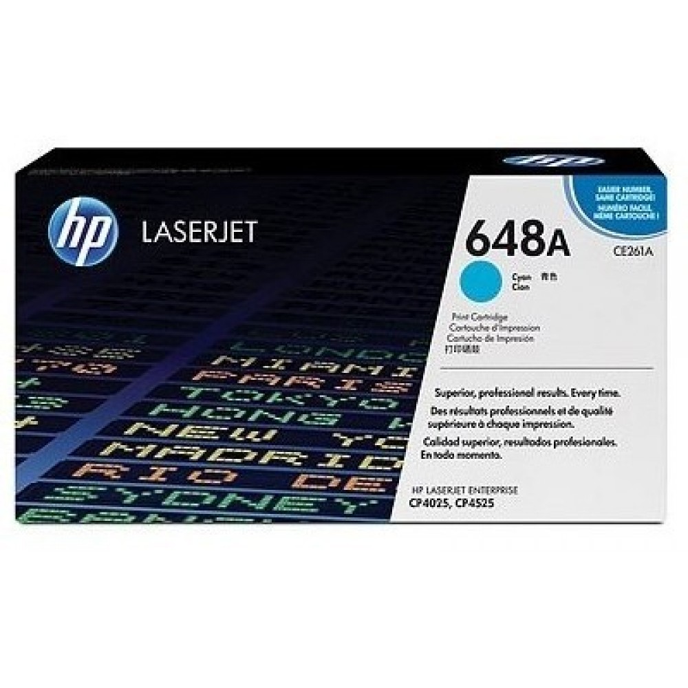 КАСЕТА ЗА HP Color Laserjet CP 4025/4525 - Cyan - /648A/ - PN CE261A