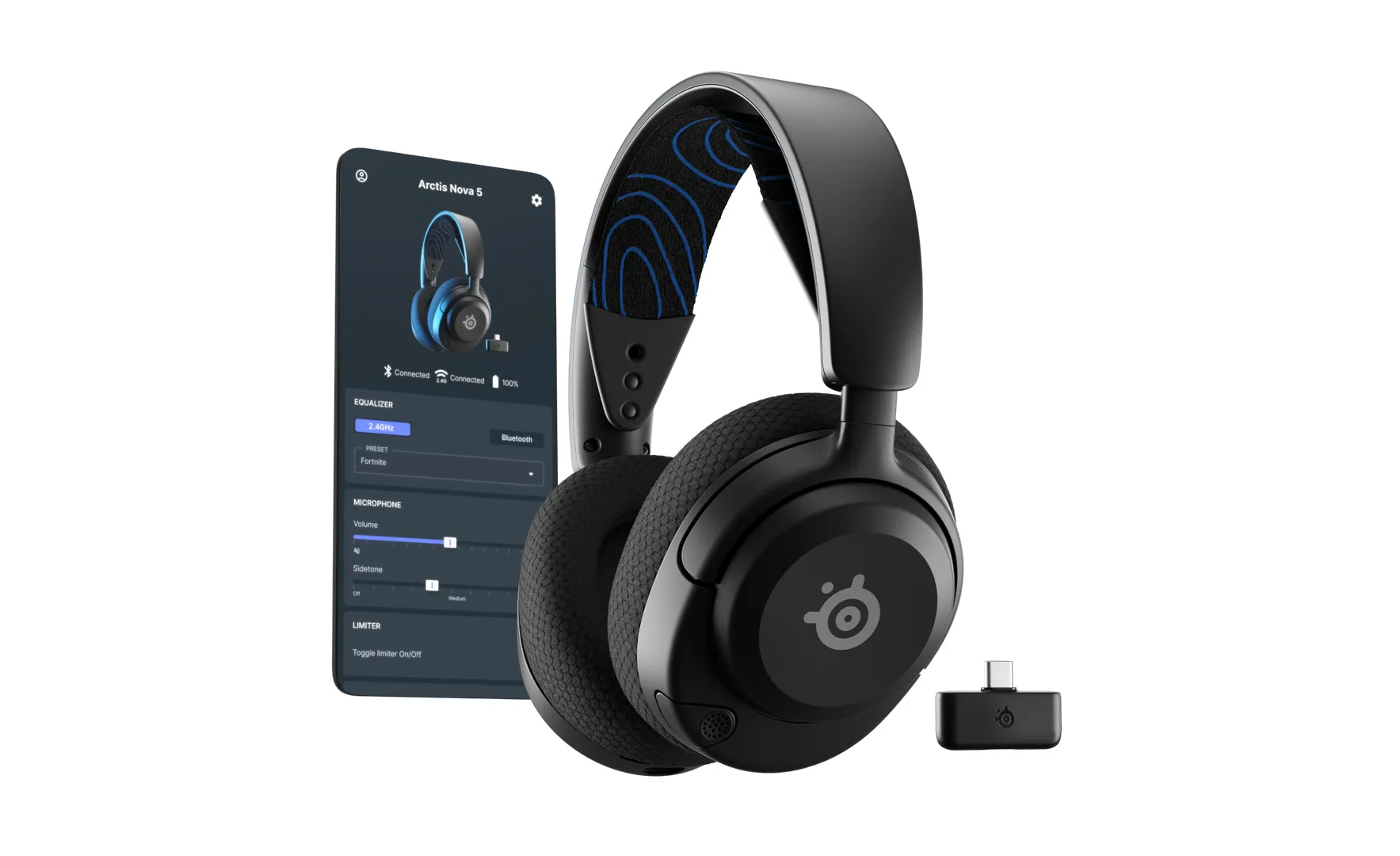 Гейминг слушалки SteelSeries Headset Arctis Nova 5P / 61673 Black - PN 61673