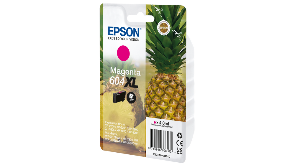 Глава за Epson WorkForce WF-2930/Expression Home XP-4200/XP-3200/XP-2200 Series - Ink - /604XL/ / C13T10H34010 - Magenta - XL - PN C13T10H34010