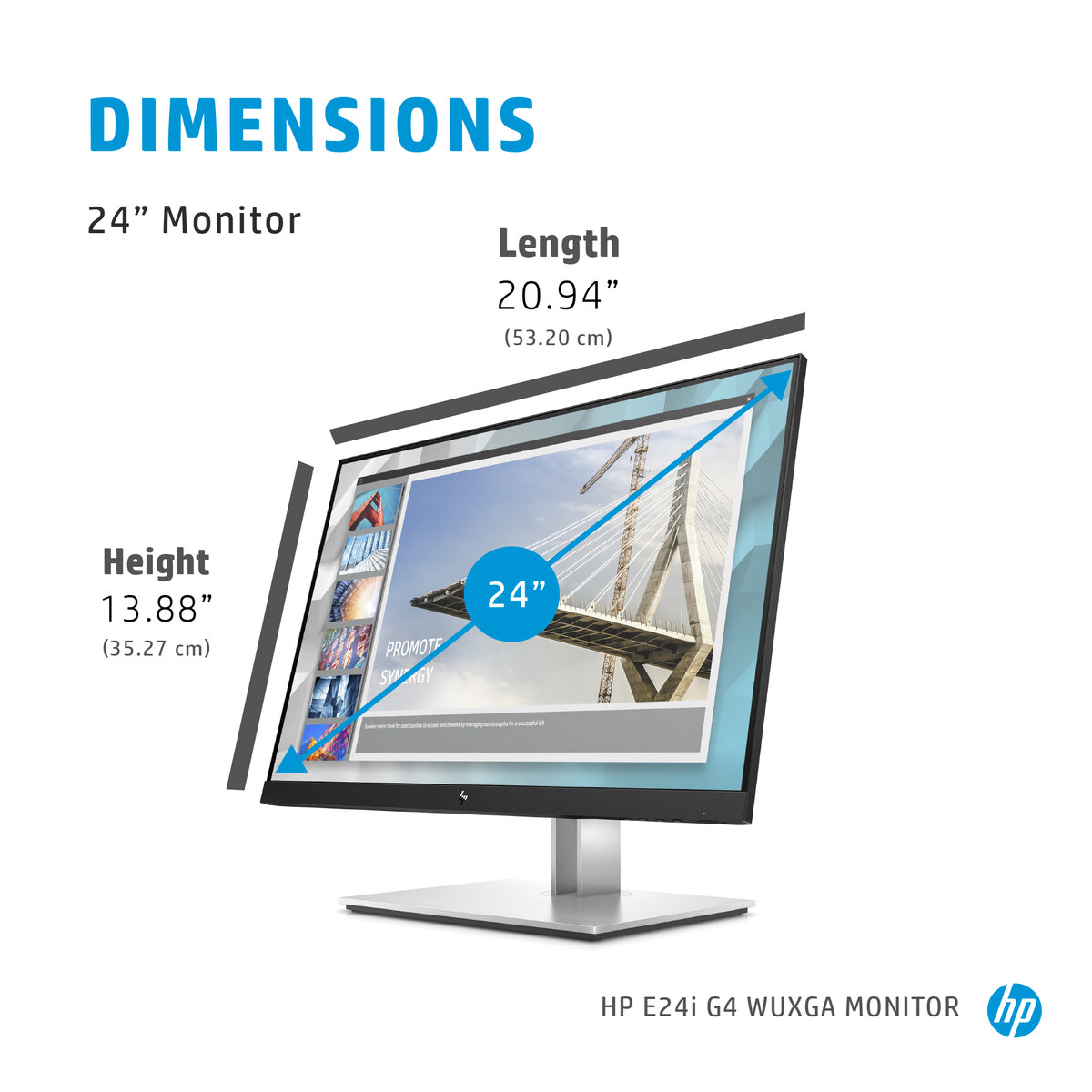 Монитор 24" HP Monitor 9VJ40AA / 9VJ40AA#ABB - Black - PN 9VJ40AA#ABB