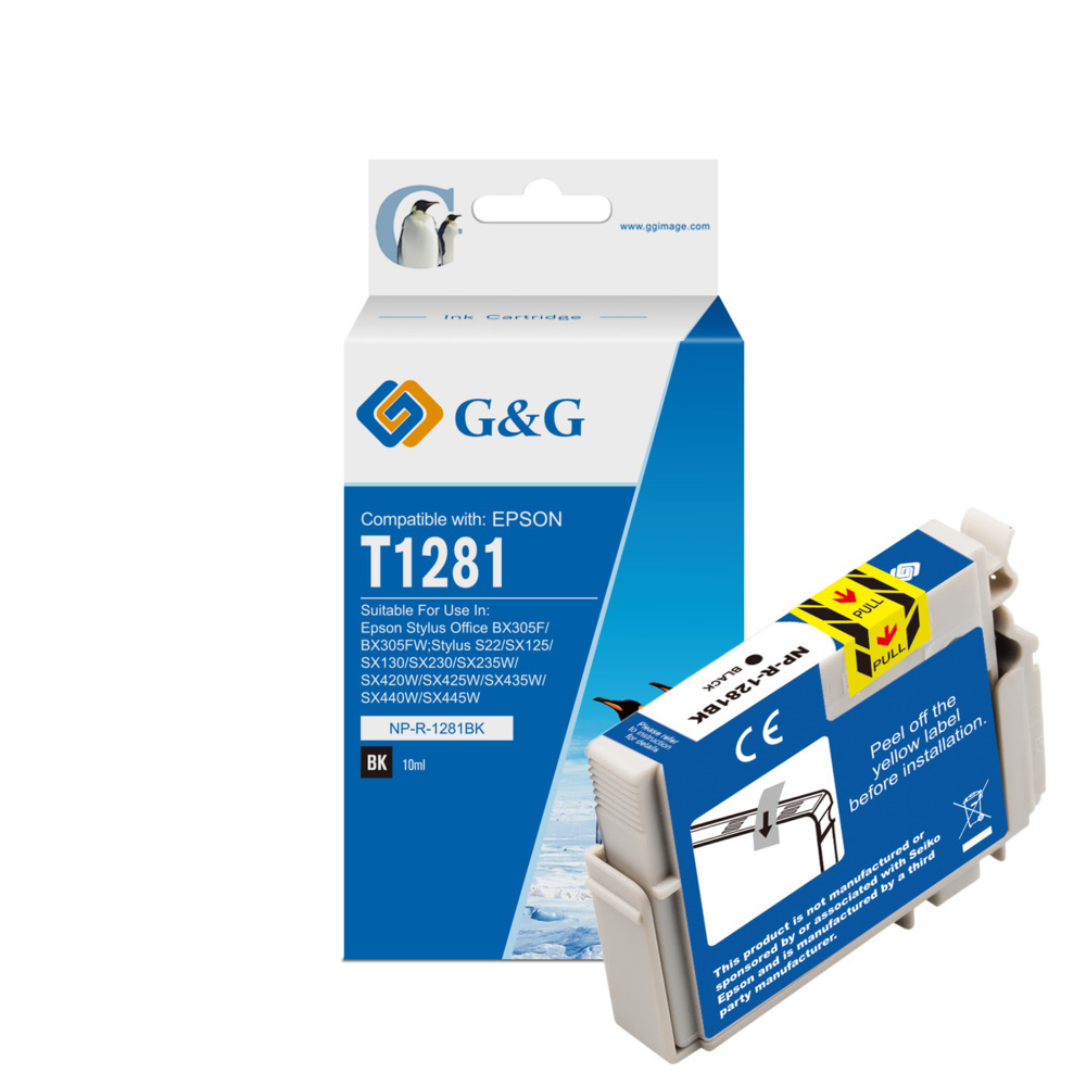 ГЛАВА ЗА Epson Stylus Office BX 305F/305FW/Stylus S22/SX 125/420W/425W - C13T12814011 - Black - T1281BK (P) - G&G