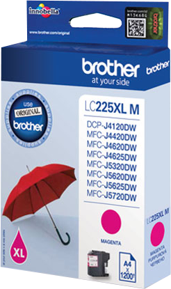 ГЛАВА ЗА BROTHER MFC J4420DW/J4620DW/J5320DW/J5620DW/J5720DW - Magenta - HIGH CAPACITY - PN LC225XLM (LC-225XLM)