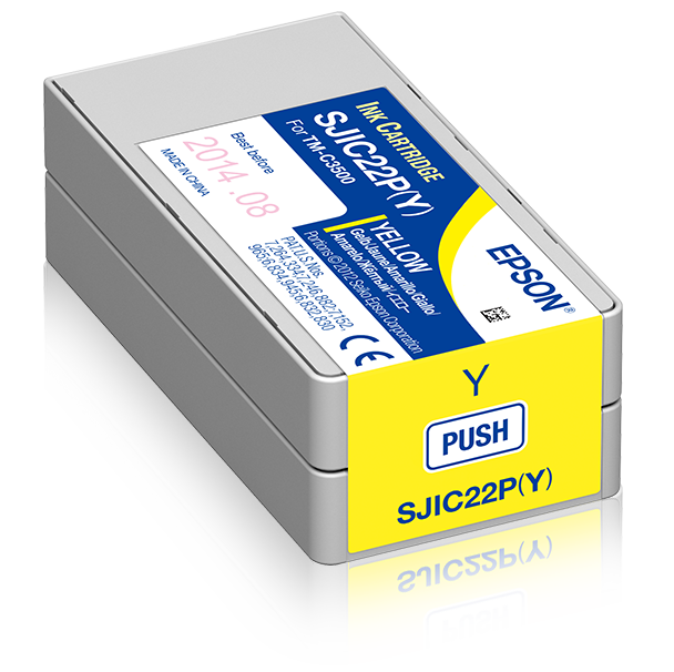 Глава за Epson TM-C3500/ColorWorks C3500 - Ink - SJI-C-22-P-(Y) - SJIC22PY / C33S020604 - Yellow - PN C33S020604