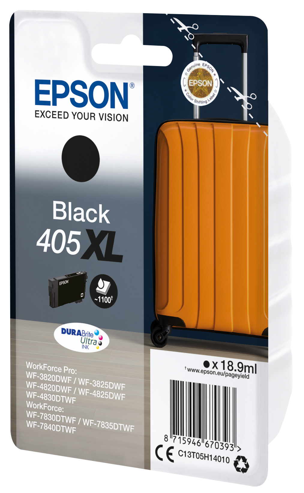 Глава за Epson WorkForce Pro WF3800/WF4800/WF7800 Series - Ink - /405XL/ / C13T05H14010 - Black - XL - PN C13T05H14010