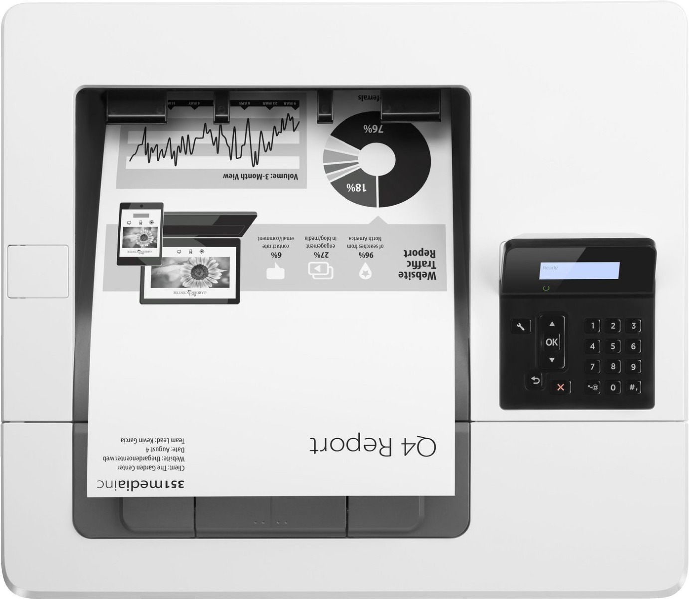 ЛАЗЕРЕН ПРИНТЕР HEWLETT PACKARD Laserjet PRO 501DN - J8H61A #B19