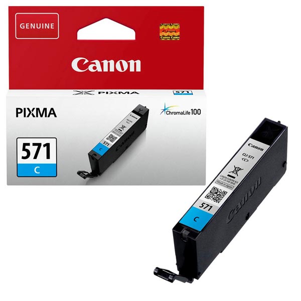 ГЛАВА ЗА CANON PIXMA MG 5700/5750/5751/5752/5753/6800/6850/6851/6852/6853/7700/7750/7751/7752/7753/TS-Serie 5055/6052/5050/5051/5052/6050/6051/8050/8051/8052/8053/9050/9051/9052/9055 - Cyan - ink tank - /571/ - CLI-571C (CLI571C) - PN 0386C001