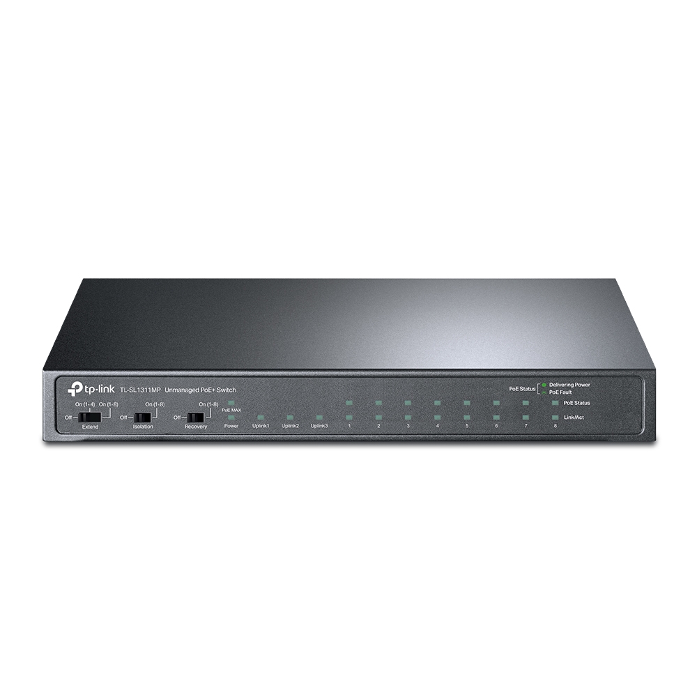 Суич TP-LINK Switch TL-SL1311MP / TL-SL1311MP - Black - PN TL-SL1311MP