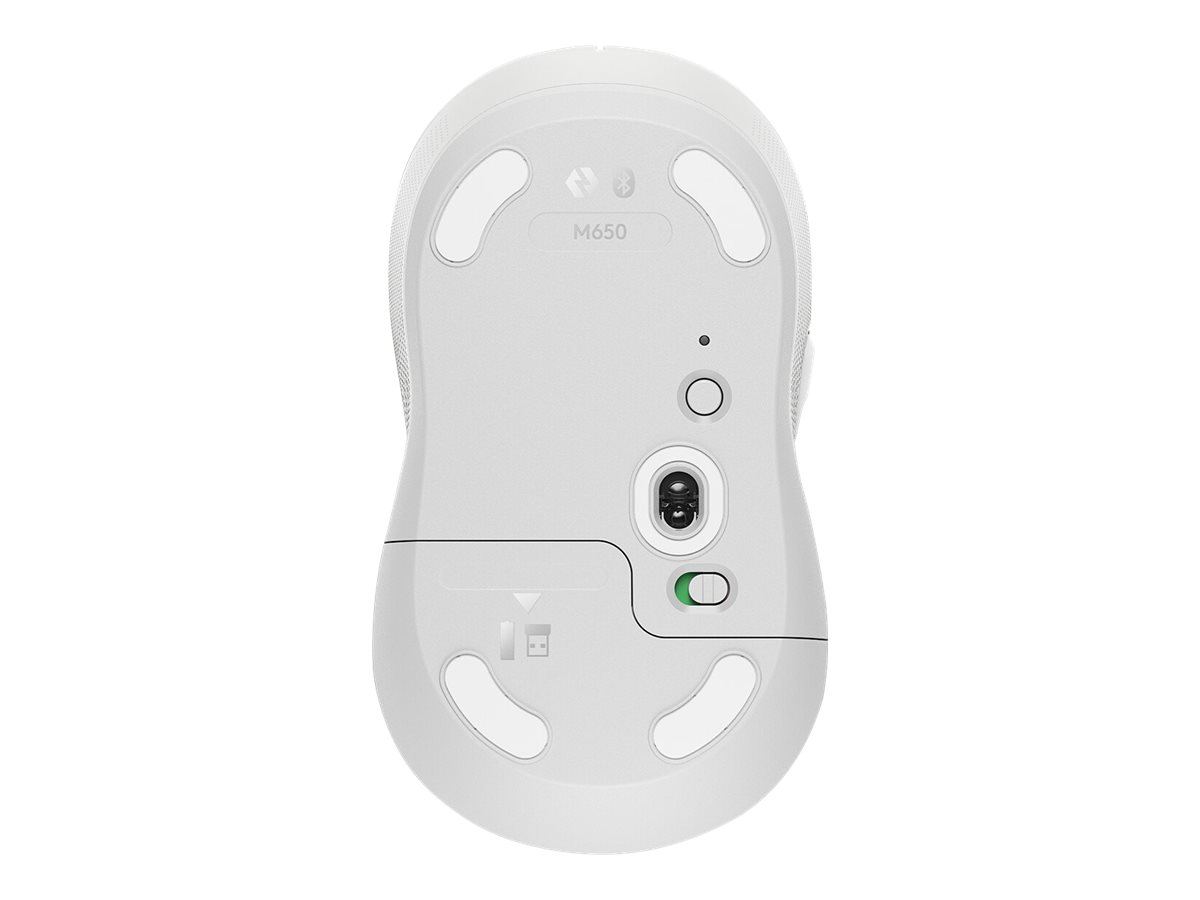 МИШКА LOGITECH M650L - Wireless / Безжична - White - PN 910-006240