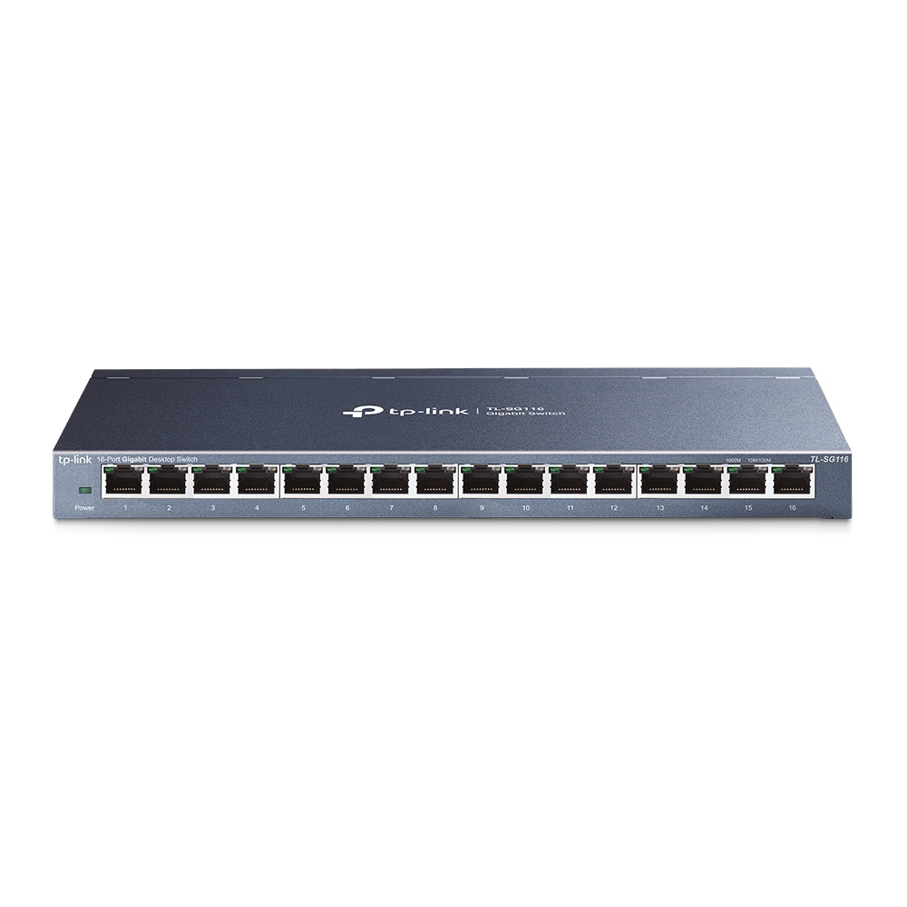Суич TP-LINK Switch TL-SG116 / TL-SG116 - Black - PN TL-SG116