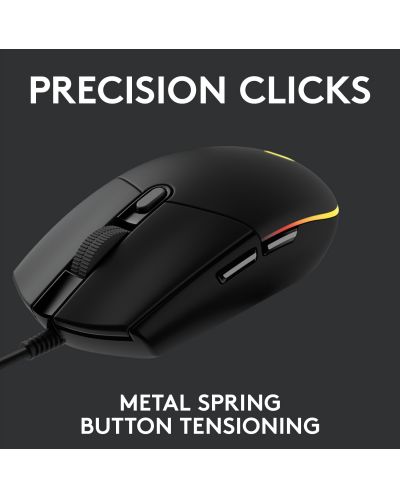ГЕЙМЪРСКА МИШКА LOGITECH G102 LIGHTSYNC - Black - PN 910-005823