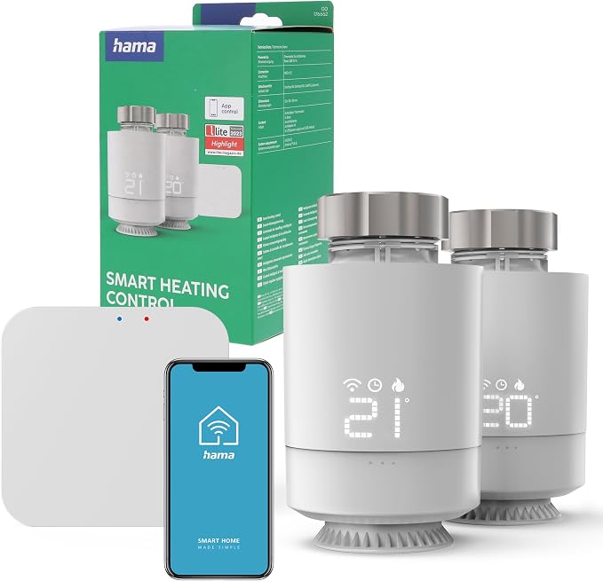Интелигентни термоглави 2 броя, Hama Smart - PN 00176662