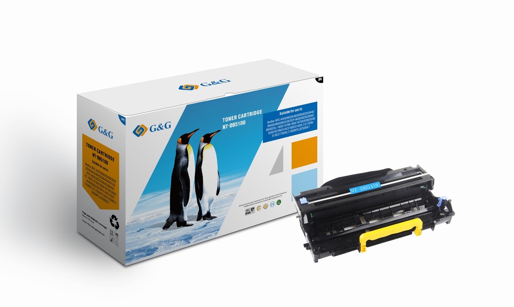 УНИВЕРСАЛНА БАРАБАННА КАСЕТА ЗА BROTHER HL 5130/5140/5150/MFC 8220/8840/DCP 8040/8045/HL 6600/1650/1670/1850/1870 - DR3000 (DR-3000)/DR6000 (DR-6000)/DR7000 (DR-7000) - DRUM UNIT - PN NT-D0510U/NT-DB510U - G&G