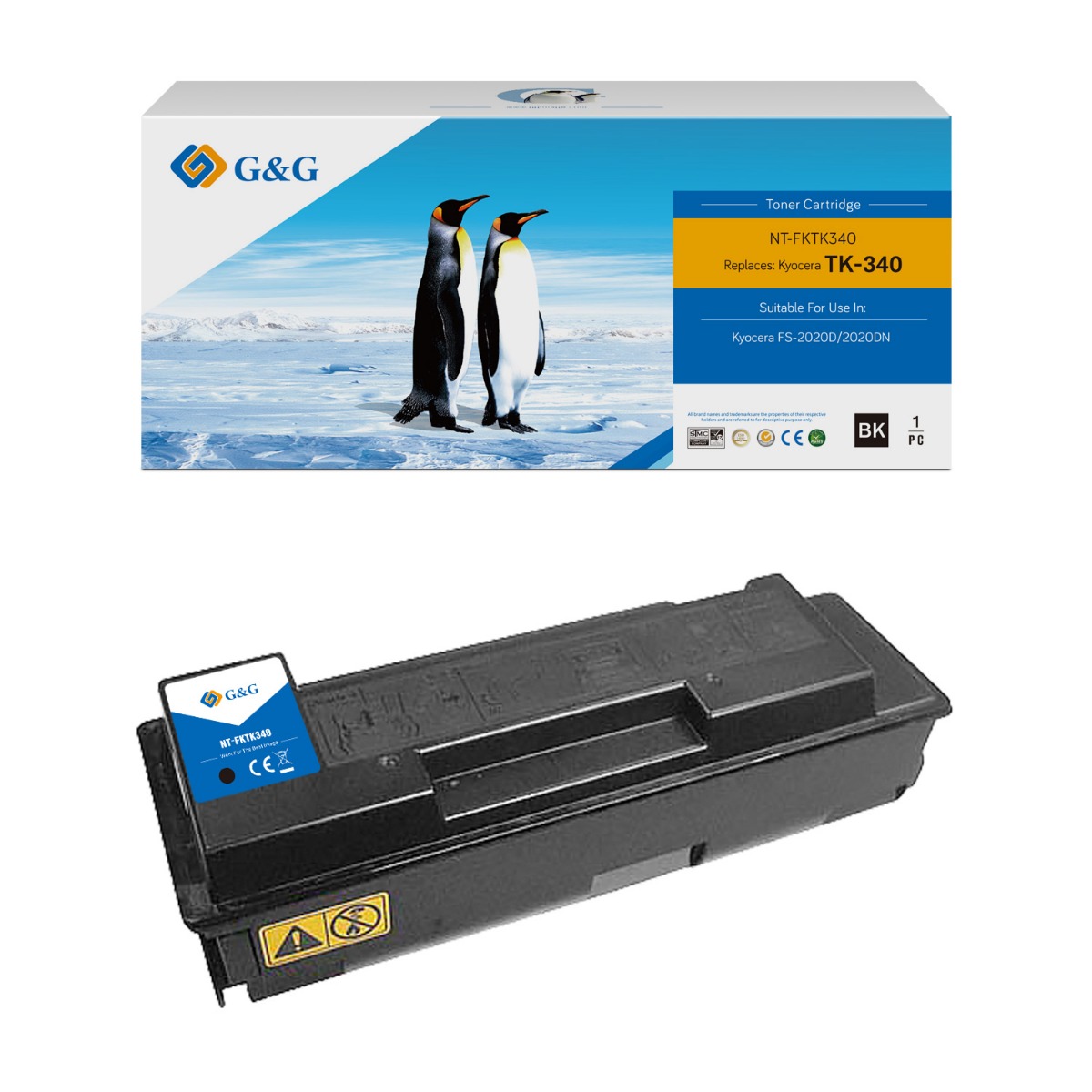 КАСЕТА ЗА KYOCERA MITA FS 2020D/2020DN - TK340 (TK-340) - Black - PN NT-FKTK340 - G&G