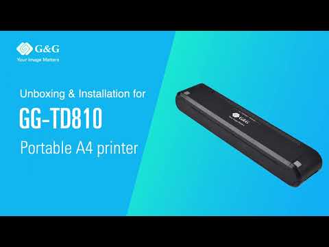 МОБИЛЕН ПРИНТЕР А4 G&G - HEAT TRANSFER PRINTER A4 GG-TD-810 (GGTD810) - PN TDN800R12P