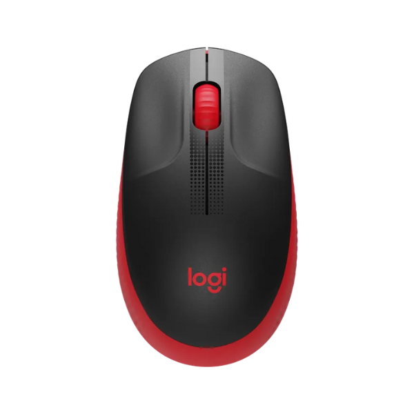 МИШКА LOGITECH M190 - wireless mouse, RF Wireless, Alkaline - Wireless / Безжична - Red - PN 910-005908
