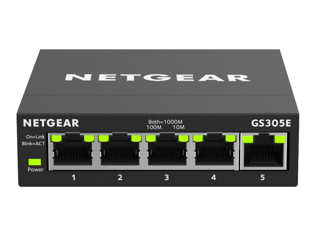 Суич Netgear Switch GS305E / GS305E-100PES Black - PN GS305E-100PES