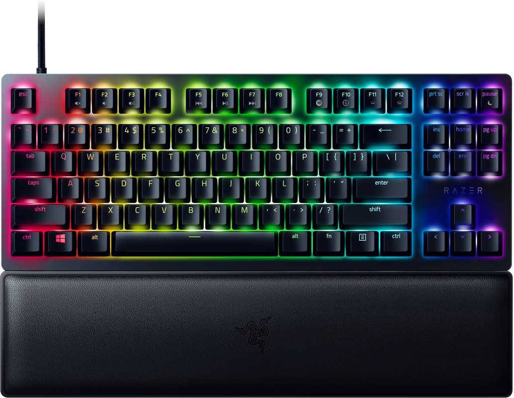 Гейминг клавиатура Razer Keyboard Huntsman V2 TKL / RZ03-03940300-R3M1 - Black - PN RZ03-03940300-R3M1