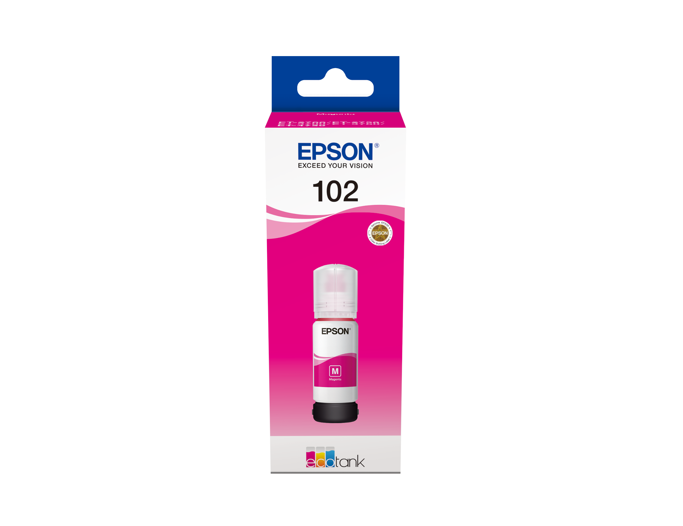 Бутилка мастило за Epson EcoTank ET-3700/ET-2950/ET-3800/ET-3900/ET-3950/ET-4900 Series - Ink - /102/ / C13T03R340 - Magenta - PN C13T03R340