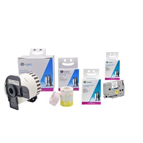 ЛЕНТА ЗА ЕТИКЕТНИ ПРИНТЕРИ GG-AT-90DW/GG-AH-100DW/ZEBRA GX/GK420/430 - BLACK ON WHITE - 100 mm x 100 mm x 500 pcs - PN RL-100*100*500PS
