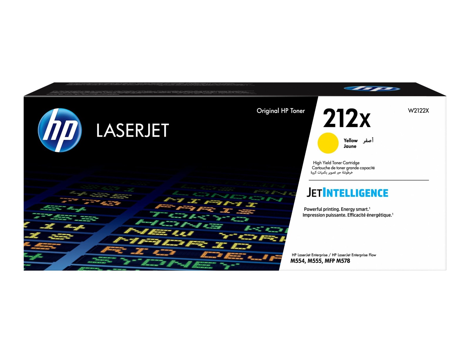 Тонер касета за HP Color LaserJet Enterprise M555/M554 Series - HIGH CAPACITY - Toner - /212X/ / W2122X - Yellow - XL - PN W2122X