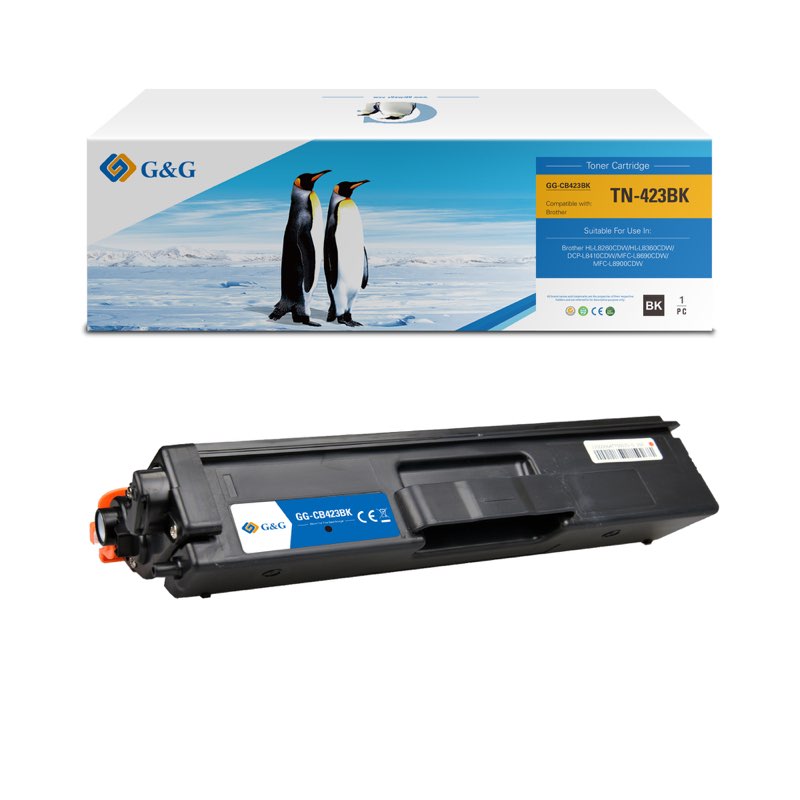 КАСЕТА ЗА BROTHER HL 8260CDW/8360CDW/DCP L8410CDW/MFC L8690CDW/L8900CDW - Black - TN423BK (TN-423BK) - PN NT-CB423BK - G&G