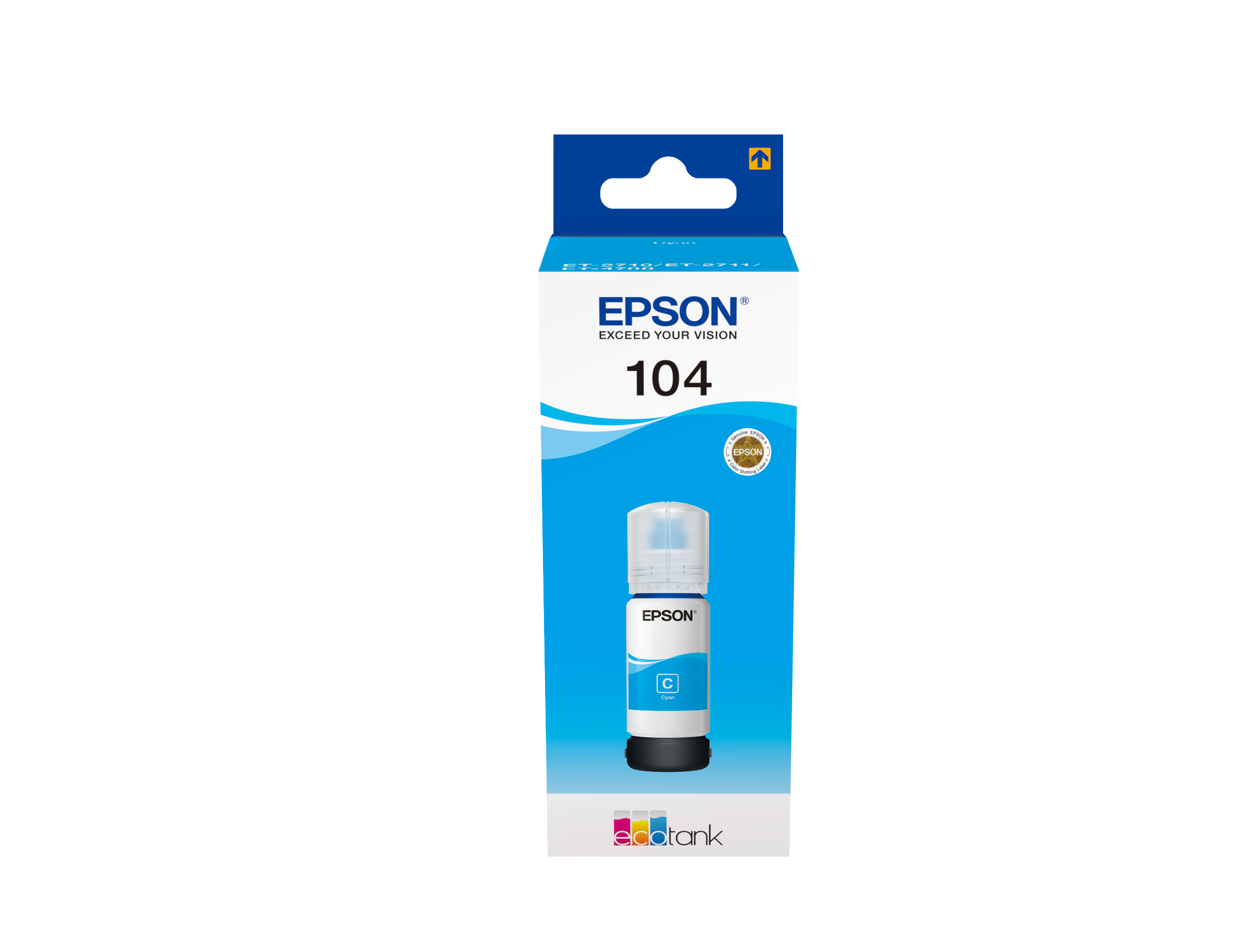 Бутилка мастило за Epson EcoTank ET-2710/ET-2860/ET-2870 Series - Ink - /104/ / C13T00P240 - Cyan - PN C13T00P240