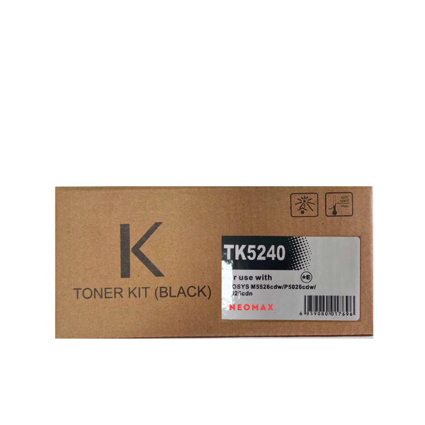 КАСЕТА ЗА KYOCERA Ecosys M5526CDN/M5526CDW/P5026CDN/P5026CDW - Black - TK5240K (TK-5240K) - PN KT-TK5240BK - NEOMAX