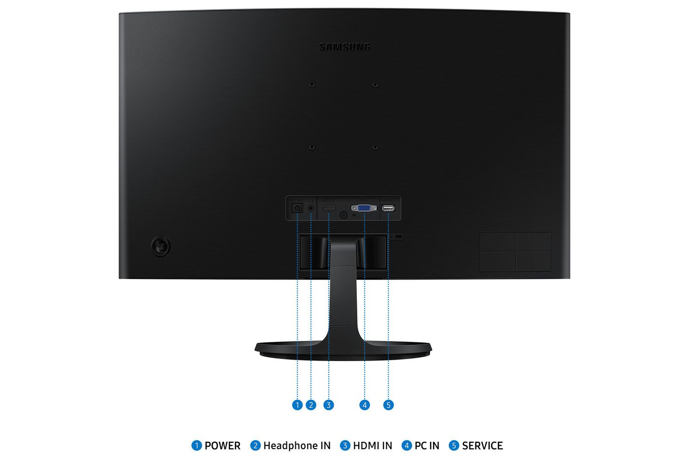 Монитор 24" Samsung Monitor S24D364GAU / LS24D364GAUXEN Black - PN LS24D364GAUXEN