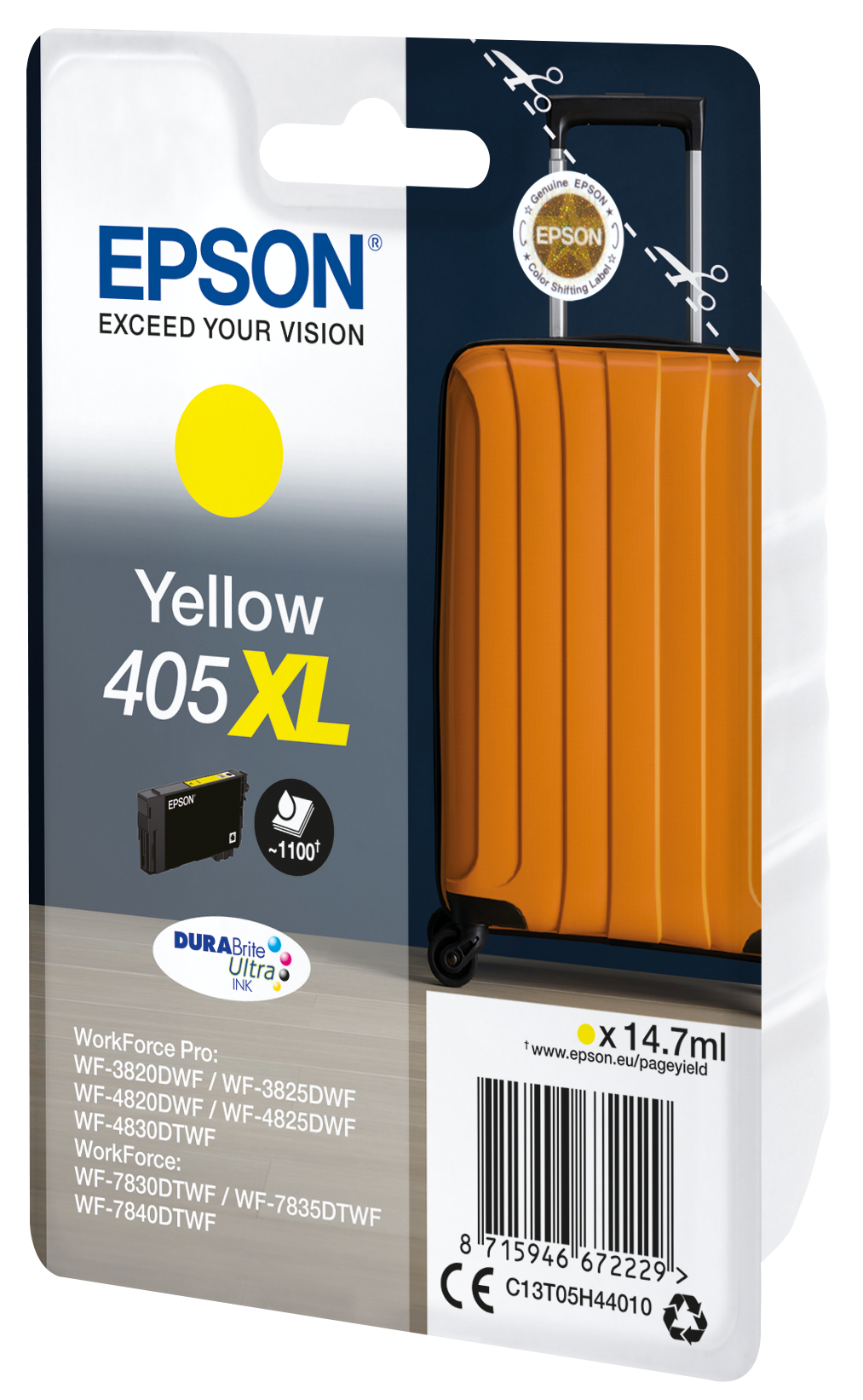 Глава за Epson WorkForce Pro WF3800/WF4800/WF7800 Series - Ink - /405XL/ / C13T05H44010 - Yellow - XL - PN C13T05H44010