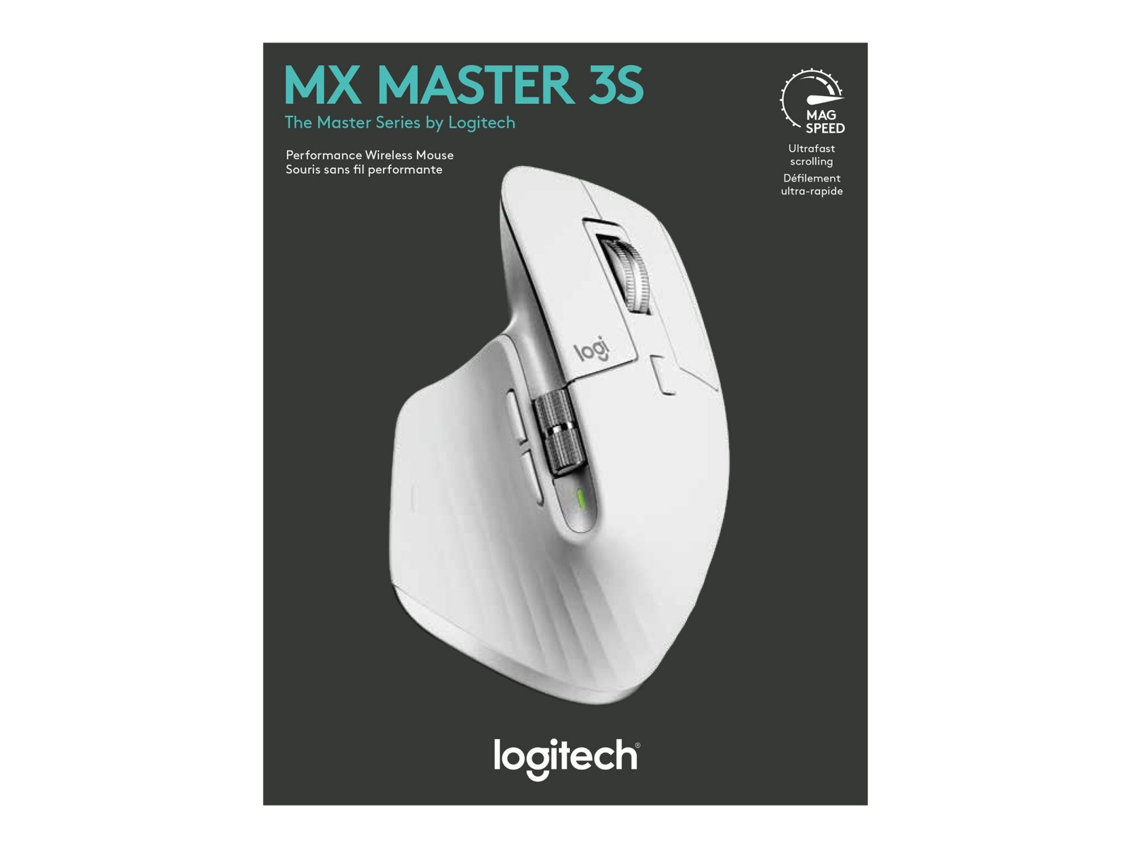 МИШКА LOGITECH MX MASTER 3S - Wireless / Безжична - Grey - PN 910-006560