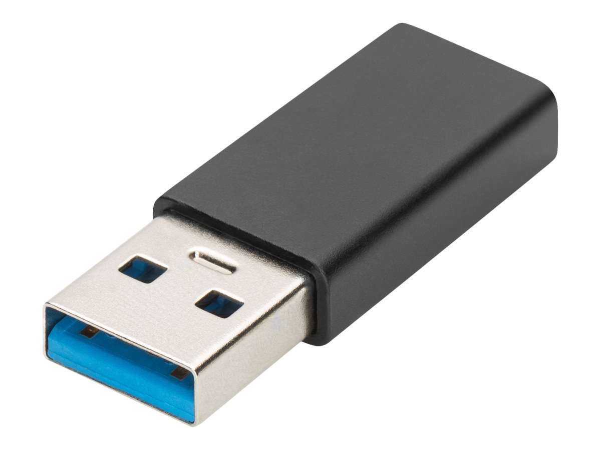 АДАПТЕР DIGITUS - USB-A към USB-C - Black - PN AK-300524-000-S