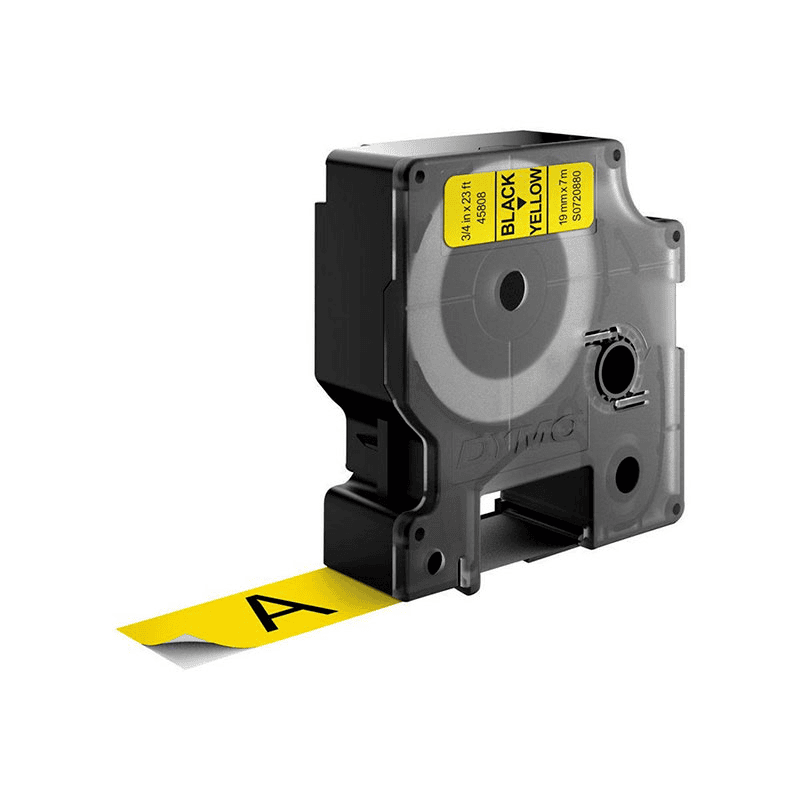 Лента за етикетни принтери Dymo Ribbon 45808 / S0720880 - Black on Yellow - PN S0720880