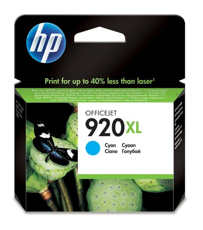 ГЛАВА ЗА HEWLETT PACKARD Officejet 6000/6500 Series - HIGH CAPACITY - Cyan - /920XL/ - PN CD972AE 