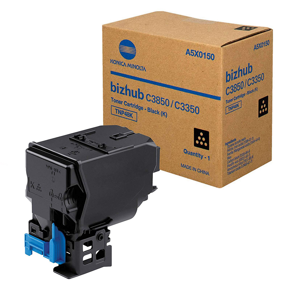 Тонер касета за Konica Minolta bizhub C3350/C3850/C3850FS - Toner - TNP48K (TNP-48K) / A5X0150 - Black - PN A5X0150