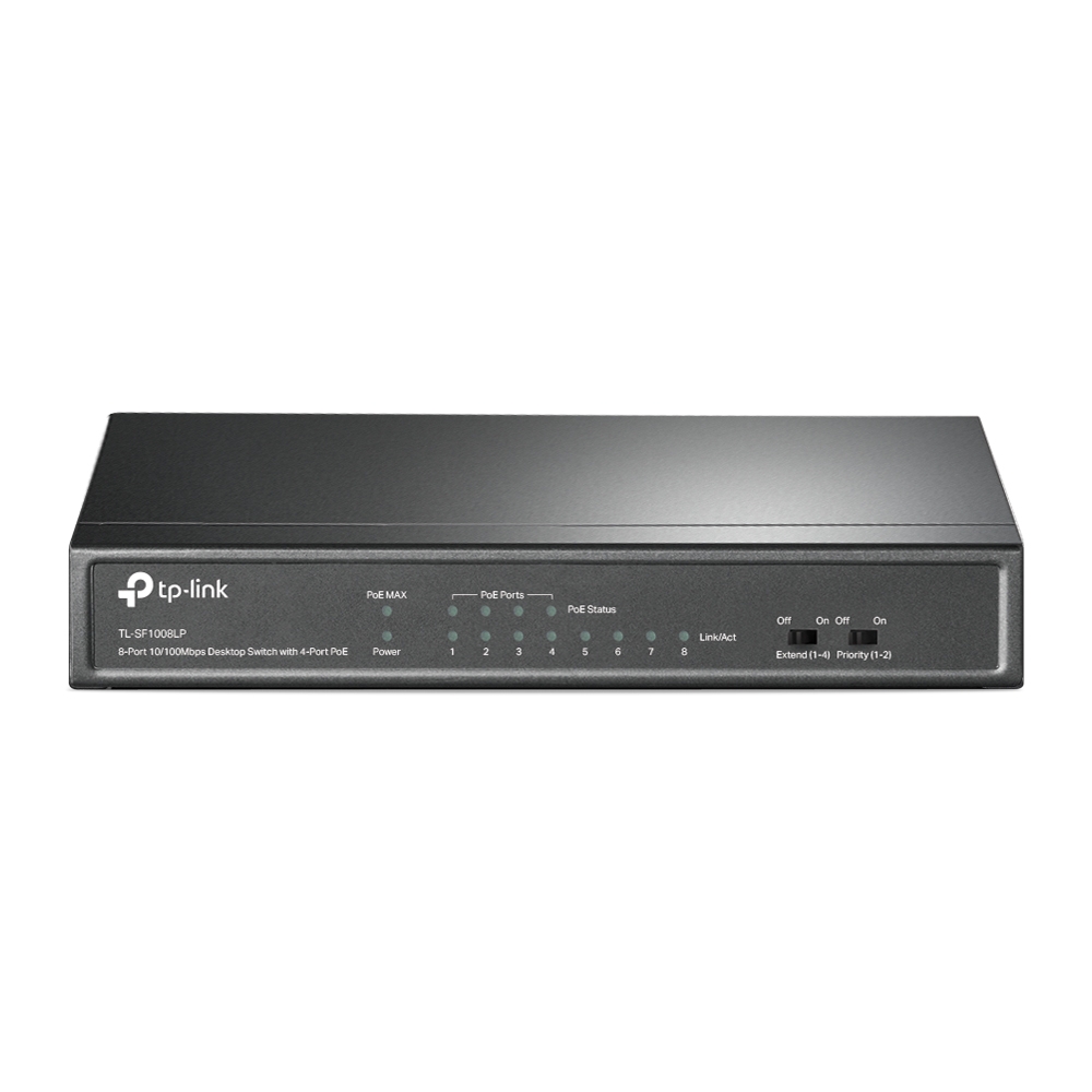 Суич TP-LINK Switch TL-SF1008LP / TL-SF1008LP - Black - PN TL-SF1008LP