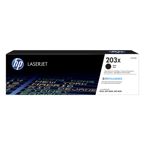 КАСЕТА ЗА HP Color Laserjet Pro M254nw/M254dw/MFP M280nw/MFP M281fdn/MFP M281fdw - HIGH CAPACITY - /203X/ - Black - PN CF540X 