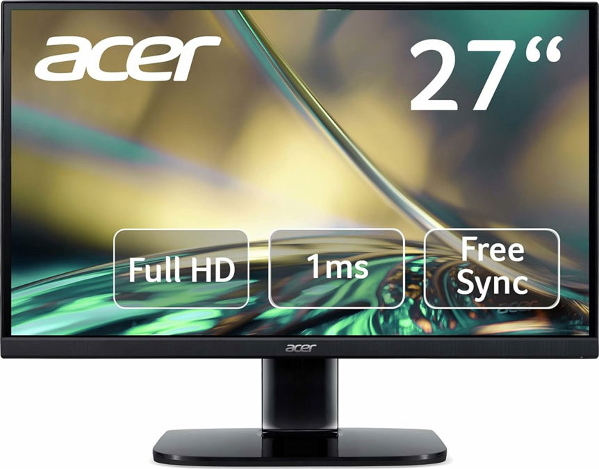 МОНИТОР ACER KA272Gbip IPS 120Hz - 27" (69 cm) FHD IPS Monitor 16:9 HDMI/DP - Black - PN UM.HX2EE.G05