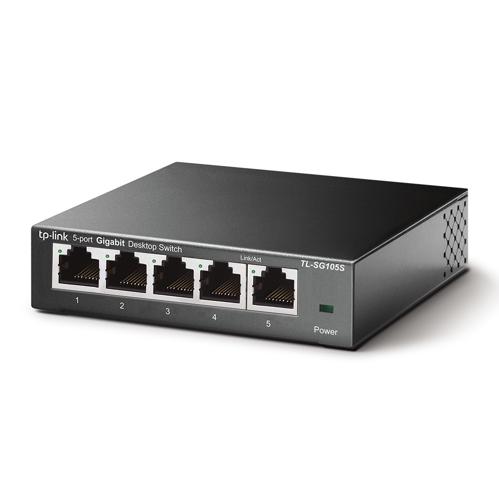 Суич TP-LINK Switch TL-SG105S / TL-SG105S - Black - PN TL-SG105S