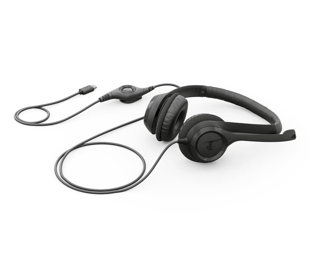 Слушалки Logitech Headset H390 / 981-001576 Black - PN 981-001576