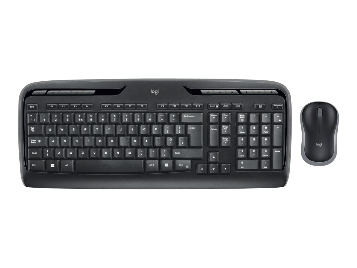 КОМПЛЕКТ МИШКА + КЛАВИАТУРА LOGITECH MK330 US - Wireless - С БДС КИРИЛИЗАЦИЯ  (WITH BDS CYRILLIC) - Black - PN 920-003989
