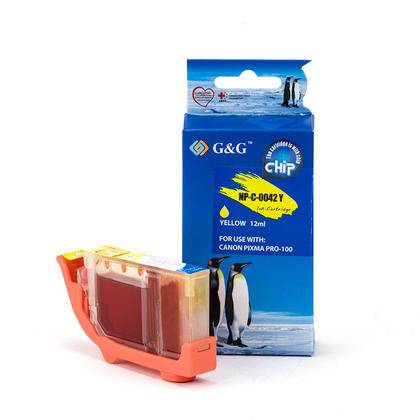 ГЛАВА ЗА CANON PIXMA PRO 100 - Yellow - ink  tank  - WITH CHIP / С ЧИП - /42/ - CLI-42Y (CLI42Y) - 6387B001 - PN NC-C-0042Y/C - G&G