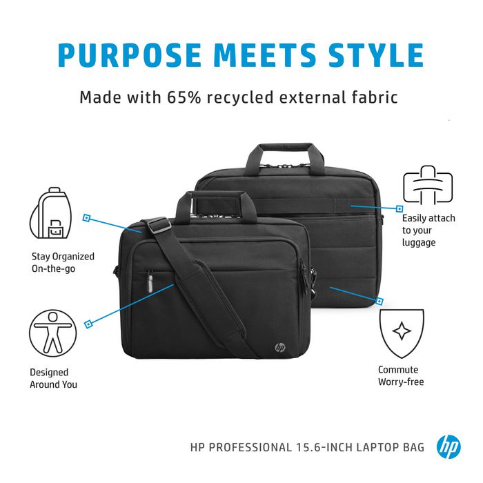 Модулен калъф за лаптоп HP Notebook bag Renew Business 15" / 500S7AA - Black - L - PN 500S7AA