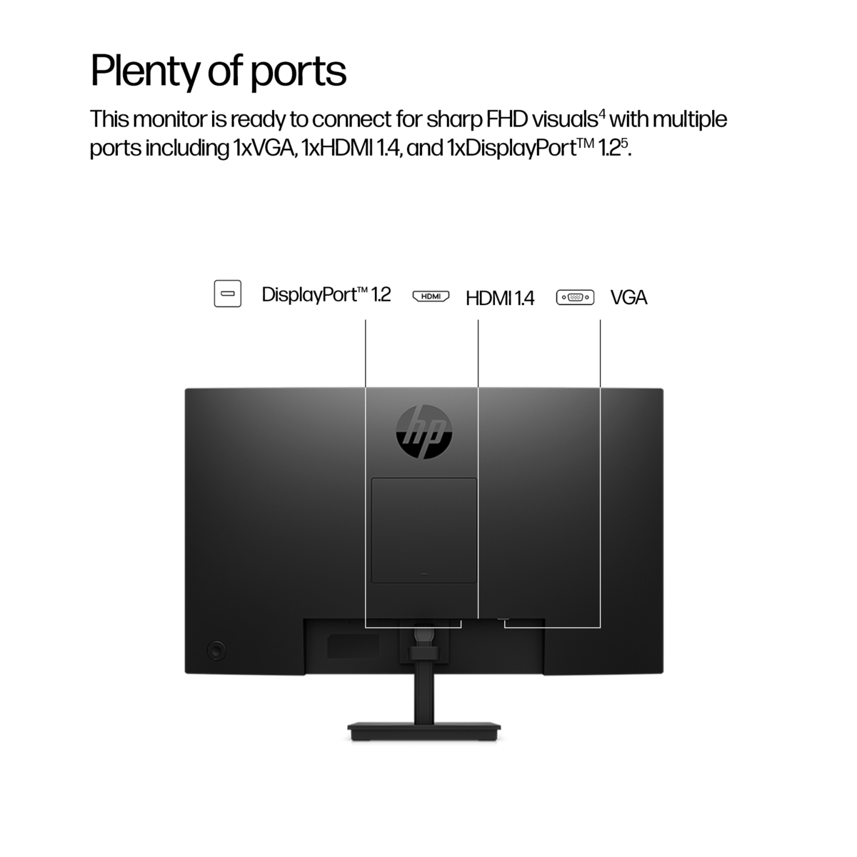 Монитор HP Monitor B0BU9UT / B0BU9UT#ABB Black (23.8 ") - PN B0BU9UT#ABB