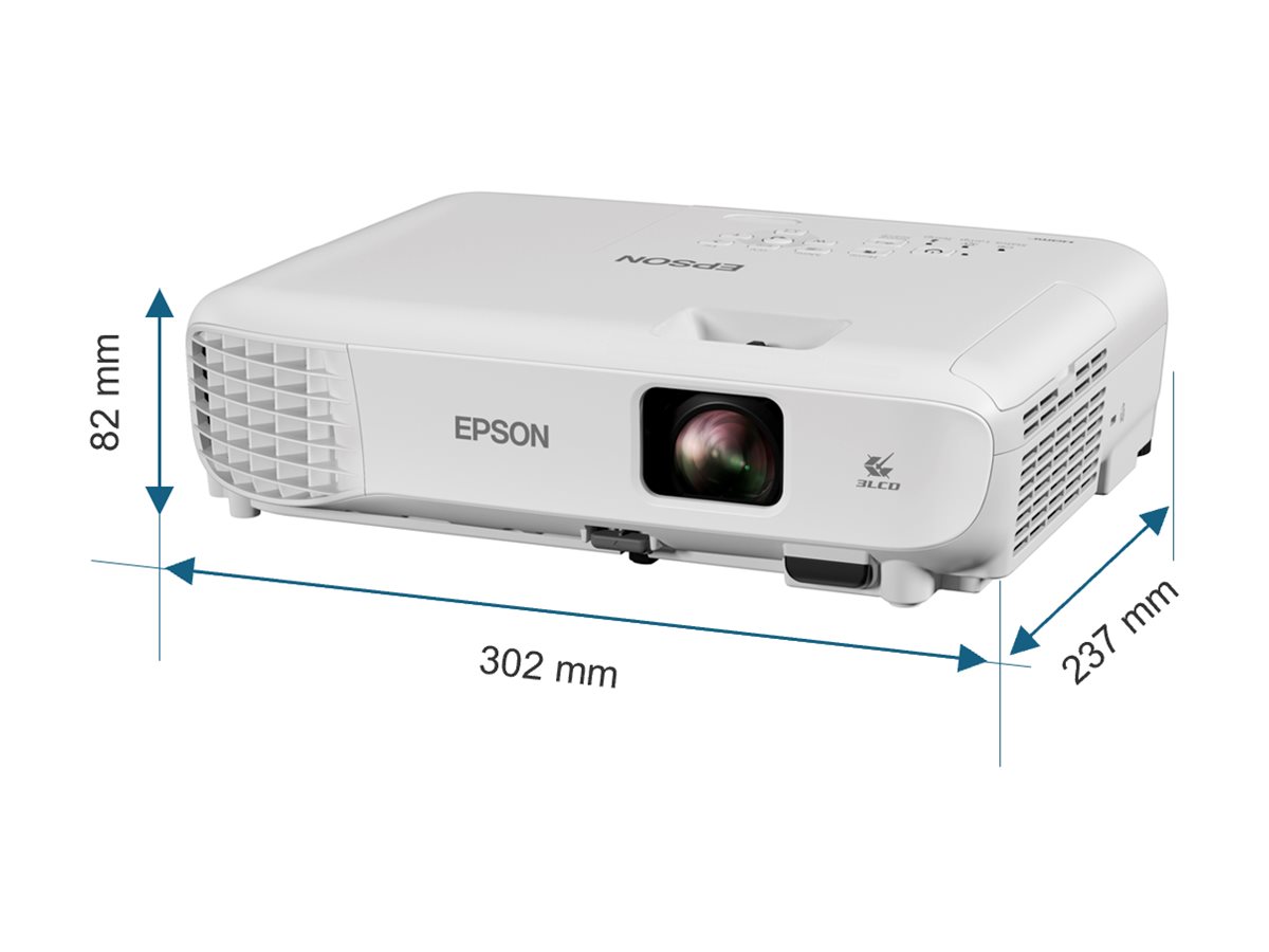 Мултимедиен проектор Epson Projector EB-W53 / V11HB57040 White - PN V11HB57040