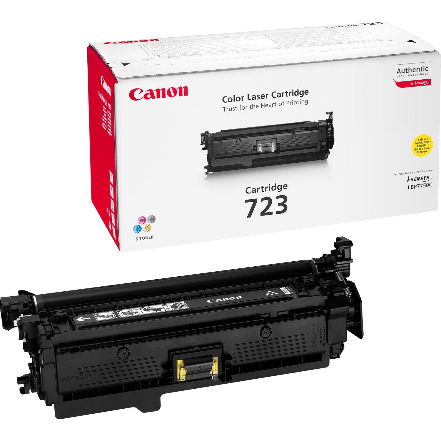 Тонер касета за Canon i-SENSYS LBP-7750cdn - Toner - /723/ / 2641B002 - Yellow - PN 2641B002