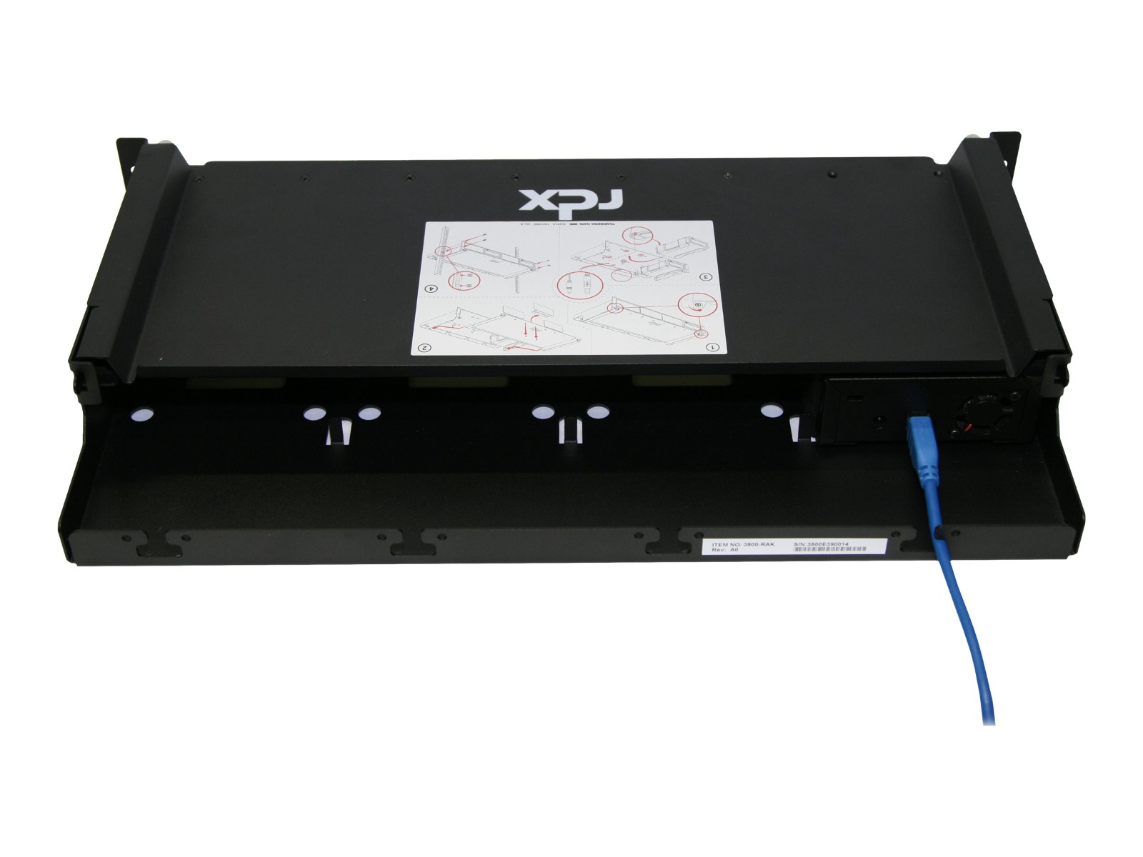 Комплект за монтаж в шкаф Tandberg Data Rack QuadPAK RDX / 3800-RAK Black - PN 3800-RAK